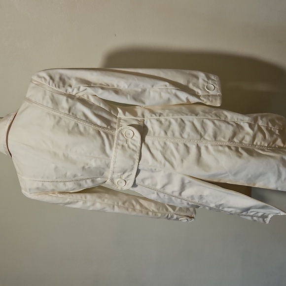 Banana Republic Cream Trench Coat Petite Sm - Picture 5 of 10